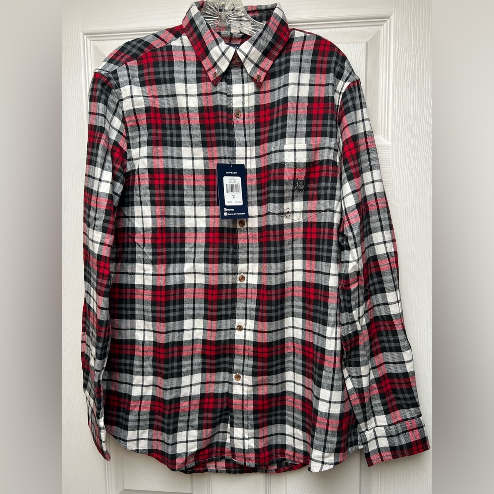 NWT chaps flannel shirt medium